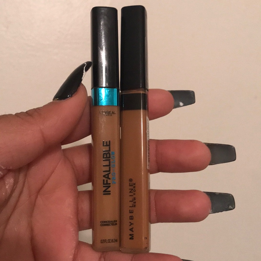 Maybelline and L’Oréal concealers